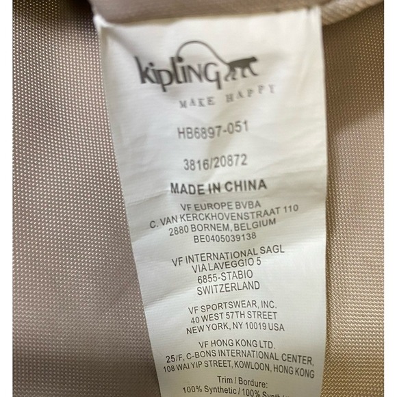 Kipling Lightweight Fold Over Flap Everyday Crossbody Purse, Light Gray - Picture 6 of 15